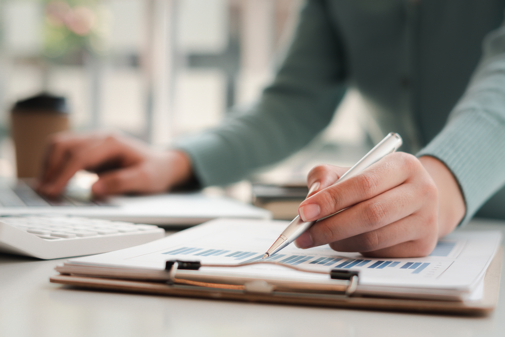 CPA completing a business valuation